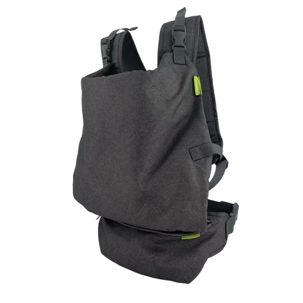 Infantino Fold & Go 2-in-1 Baby Wearing Carrier Packable Gray
